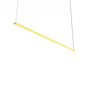 LUMICOM - SPLINT 1X Suspension, STRIP LED, 17W/m, 3000K, métal, jaune, L100cm