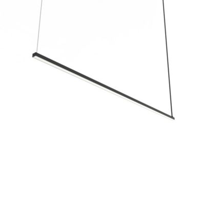 LUMICOM - SPLINT 1X Suspension, STRIP LED, 17W/m, 3000K, métal, noir brillant, L100cm