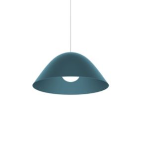 LUMICOM - SPORE Suspension, 1X E27, max 42W, métal, bleu méditerranéen, D35cm