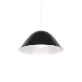 LUMICOM - SPORE Suspension, 1X E27, max 42W, métal, noir brillant/blanc, D50cm