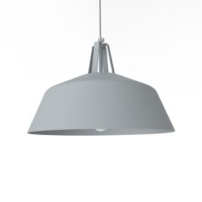 LUMICOM - SPRING Suspension, 1X E27, max 42W, métal, gris, D35cm