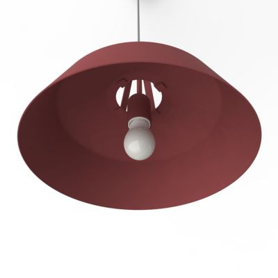 LUMICOM - SPRING Suspension, 1X E27, max 42W, métal, rouge cowhide, D35cm