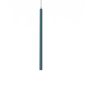 LUMICOM - STELO 1X Suspension, LED INTEGREE, 4.2W, 4000K, métal, bleu méditerranéen, H.60cm