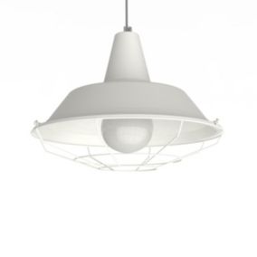 LUMICOM - TIVOLI Suspension, 1xE27, max 42W, métal, blanc mat, D.35cm