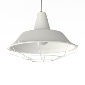 LUMICOM - TIVOLI Suspension, 1xE27, max 42W, métal, blanc mat, D.35cm