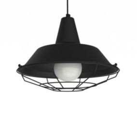 LUMICOM - TIVOLI Suspension, 1xE27, max 42W, métal, noir mat, D.35cm