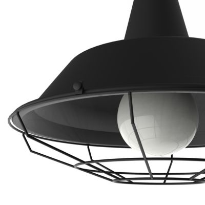 LUMICOM - TIVOLI Suspension, 1xE27, max 42W, métal, noir mat, D.35cm