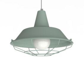 LUMICOM - TIVOLI Suspension, 1xE27, max 42W, métal, vert iceberg, D.35cm