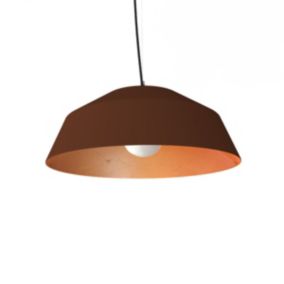 LUMICOM - TOKYO Suspension, 1xE27, max 42W, métal, corten/feuille de cuivre, D.50cm