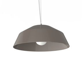 LUMICOM - TOKYO Suspension, 1xE27, max 42W, métal, gris tourterelle brillant, D.50cm