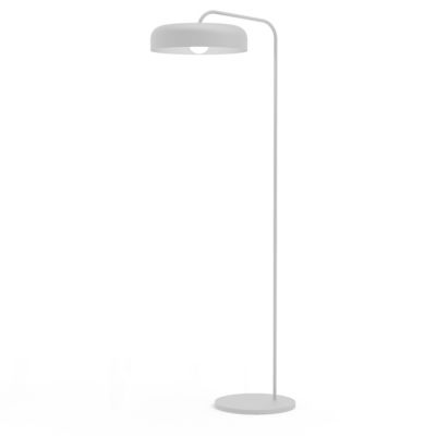LUMICOM - TUZZI Lampadaire, 1xE27, max 42W, métal, blanc mat, D.40cm H.165cm