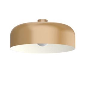 LUMICOM - TUZZI Plafonnier, 1xE27, max 42W, métal, anodic gold/blanc, D.50cm