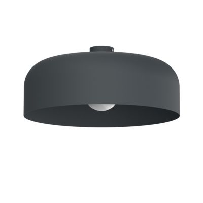 LUMICOM - TUZZI Plafonnier, 1xE27, max 42W, métal, anthracite, D.50cm