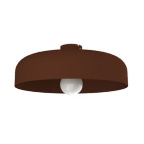 LUMICOM - TUZZI Plafonnier, 1xE27, max 42W, métal, marron corten, D.40cm