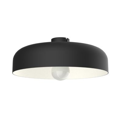 LUMICOM - TUZZI Plafonnier, 1xE27, max 42W, métal, noir mat/blanc, D.40cm