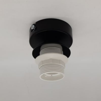 LUMICOM - TUZZI Plafonnier, 1xE27, max 42W, métal, noir mat/feuille d'or, D.50cm