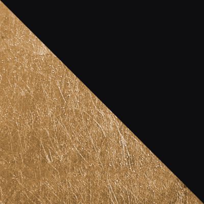 LUMICOM - TUZZI Plafonnier, 1xE27, max 42W, métal, noir mat/feuille d'or, D.50cm