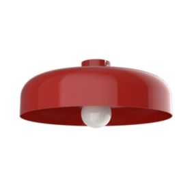 LUMICOM - TUZZI Plafonnier, 1xE27, max 42W, métal, rouge brillant, D.40cm