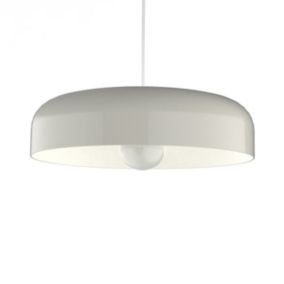 LUMICOM - TUZZI Suspension, 1xE27, max 42W, métal, blanc brillant, D.40cm