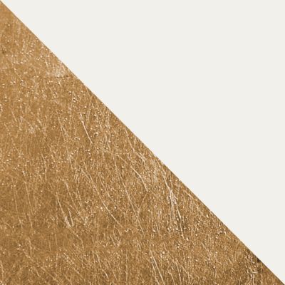 LUMICOM - TUZZI Suspension, 1xE27, max 42W, métal, blanc mat/feuille d'or, D.50cm