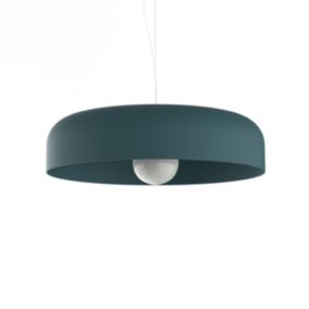 LUMICOM - TUZZI Suspension, 1xE27, max 42W, métal, bleu méditerranéen, D.50cm