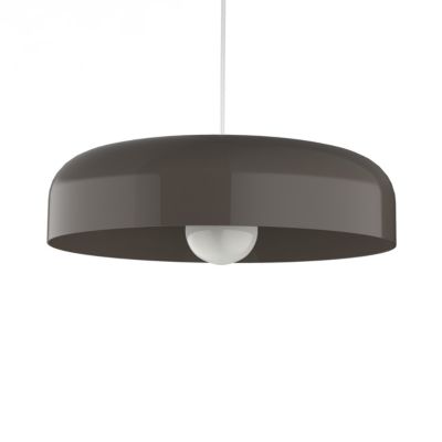 LUMICOM - TUZZI Suspension, 1xE27, max 42W, métal, gris tourterelle brillant, D.40cm
