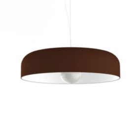 LUMICOM - TUZZI Suspension, 1xE27, max 42W, métal, marron corten/blanc, D.50cm