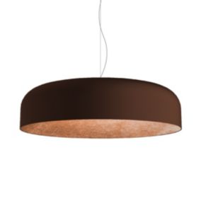 LUMICOM - TUZZI Suspension, 1xE27, max 42W, métal, marron corten/feuille cuivre, D.50cm