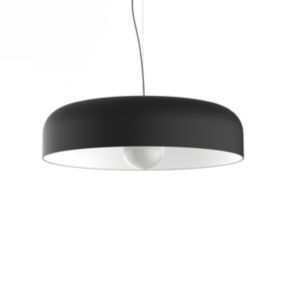 LUMICOM - TUZZI Suspension, 1xE27, max 42W, métal, noir/blanc, D.50cm