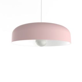 LUMICOM - TUZZI Suspension, 1xE27, max 42W, métal, rose/blanc, D.40cm