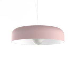 LUMICOM - TUZZI Suspension, 1xE27, max 42W, métal, rose/blanc, D.50cm