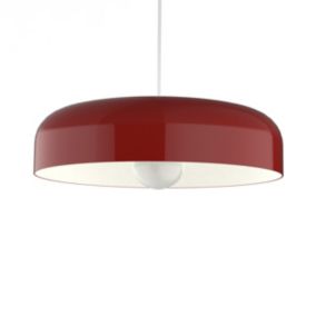 LUMICOM - TUZZI Suspension 1xE27 max 42W métal rouge/blanc, D.40cm