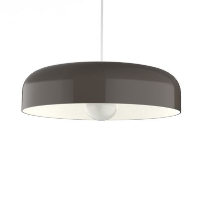 LUMICOM - TUZZI Suspension 1xE27 max 42W métal tourterelle/blanc, D.40cm