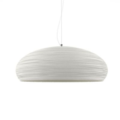 LUMICOM - UFO Sospensione, 1xE27, max 42W, metallo, bianco lucido, D.60cm