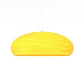 LUMICOM - UFO Sospensione, 1xE27, max 42W, metallo, giallo, D.60cm