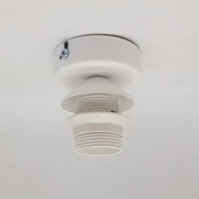 LUMICOM - VENICE Plafonnier, 1xE27, max 42W, métal, béton/blanc, D.60cm