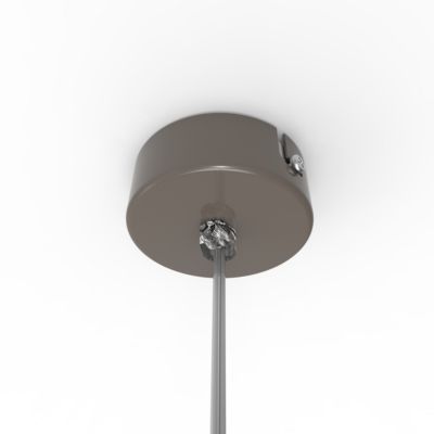 LUMICOM - VERA Suspension, 1xE27, max 42W, métal gris tourterelle brillant, D.25cm