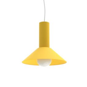 LUMICOM - VERA Suspension, 1xE27, max 42W, métal, jaune, D.25cm