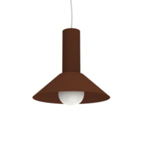 LUMICOM - VERA Suspension, 1xE27, max 42W, métal, marron corten, D.25cm