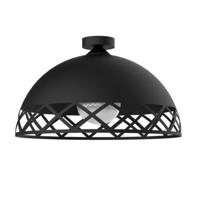LUMICOM - WINDOW Plafonnier, 1xE27, max 42W, métal, matt black, D.40cm