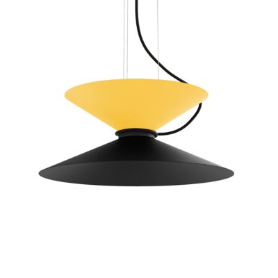 LUMICOM - YOYO Suspension, 2xGX53, max 8W, métal, noir mat/jaune, D.40cm