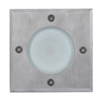 Lumière au sol Flax LED intégrée 500lm IP65 et IP67 GoodHome carré chrome