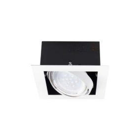 Luminaire à Culot GU10 carré Blanc