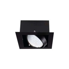 Luminaire à Culot GU10 carré Noir