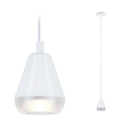Luminaire en suspension LED Luia GU10 max. 10W Satiné Blanc dépoli