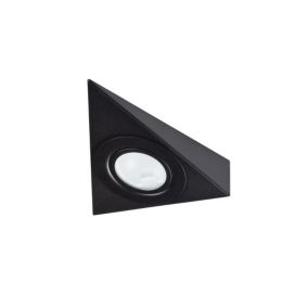 Luminaire encastré noir ZEPO 10W MAX, culot G4, IP20, 12V AC/DC