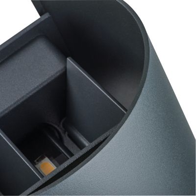 Luminaire façade LED 7W IP54 Graphite Carré 100x100mm