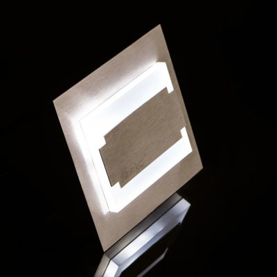 Luminaire LED escalier - Détecteur PIR - Encastré mural - Noir - 3000K