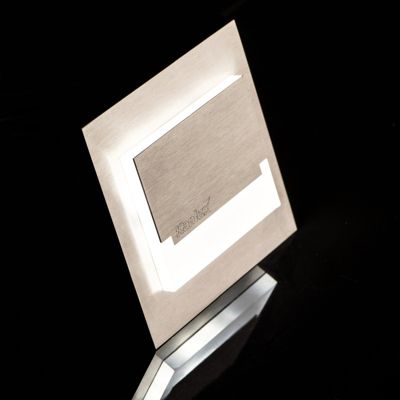 Luminaire LED escalier - Détecteur PIR - Encastré mural - Noir - 75x75mm