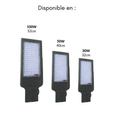 Luminaire LED Urbain 100W IP65 220V 180degrés - Blanc Froid 6000K - 8000K - SILAMP